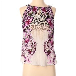 White House Black Market 100% Silk Floral Cami